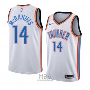 Camiseta Oklahoma City Thunderr K. J. McDaniels NO 14 Association 2018 Blanco