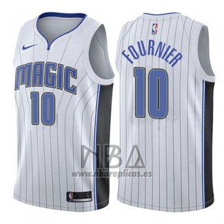 Camiseta Orlando Magic Evan Fournier NO 10 Association 2017-18 Blanco