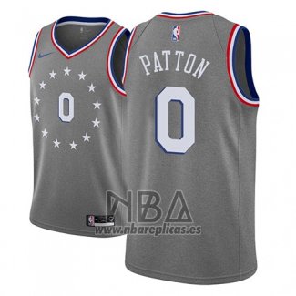 Camiseta Philadelphia 76ers Justin Patton NO 0 Ciudad 2018-19 Gris