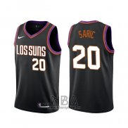 Camiseta Phoenix Suns Dario Saric NO 20 Ciudad 2019-20 Negro