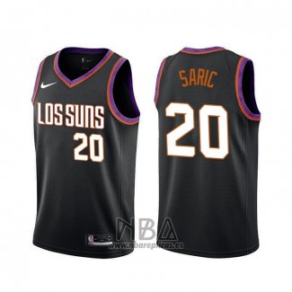 Camiseta Phoenix Suns Dario Saric NO 20 Ciudad 2019-20 Negro