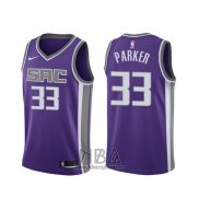 Camiseta Sacramento Kings Jabari Parker NO 33 Icon Violetan