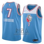 Camiseta Sacramento Kings Skal Labissiere NO 7 Ciudad 2018 Azul