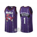 Camiseta Toronto Raptors Tracy Mcgrady Hardwood NO 1 Classics Violeta