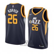 Camiseta Utah Jazz Kyle Korver NO 26 Icon 2018 Azul