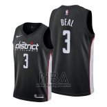 Camiseta Washington Wizards Bradley Beal NO 3 Ciudad Edition Negro