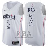 Camiseta Washington Wizards John Wall NO 2 Ciudad Blanco