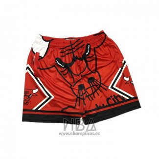 Pantalone Chicago Bulls Mitchell & Ness Big Face Rojo