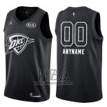 Camiseta All Star 2018 Oklahoma City Thunder Nike Personalizada Negro