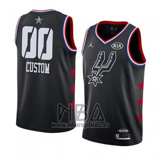 Camiseta All Star 2019 San Antonio Spurs Personalizada Negro