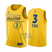 Camiseta All Star 2021 Phoenix Suns Chris Paul NO 3 Oro