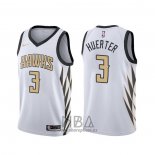 Camiseta Atlanta Hawks Kevin Huerter NO 3 Ciudad Blanco