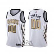 Camiseta Atlanta Hawks Personalizada Ciudad Blanco