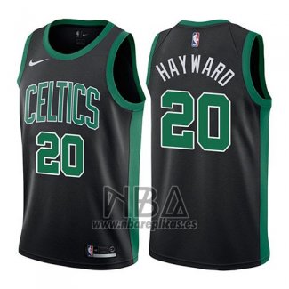 Camiseta Boston Celtics Gordon Hayward NO 20 Mindset 2017-18 Negro