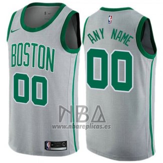 Camiseta Boston Celtics Personalizada Ciudad 2017-18 Gris