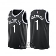 Camiseta Brooklyn Nets Jamal Crawford NO 1 Negro Icon