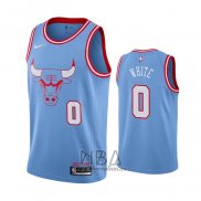 Camiseta Chicago Bulls Coby White NO 0 Ciudad Azul