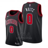 Camiseta Chicago Bulls Coby White NO 0 Statement Edition Negro