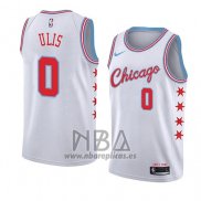 Camiseta Chicago Bulls Tyler Ulis NO 0 Ciudad 2018 Blanco