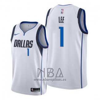 Camiseta Dallas Mavericks Courtney Lee NO 1 Association Blanco