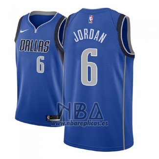 Camiseta Dallas Mavericks DeAndre Jordan NO 6 Icon 2018 Azul