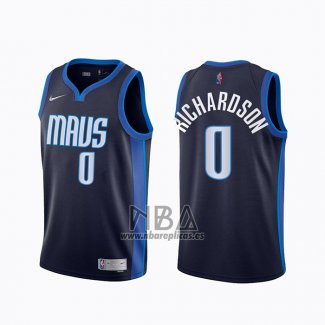 Camiseta Dallas Mavericks Josh Richardson NO 0 Earned 2020-21 Azul