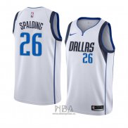 Camiseta Dallas Mavericks Ray Spalding NO 26 Association 2018-19 Blanco