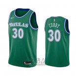 Camiseta Dallas Mavericks Seth Curry NO 30 Hardwood Classics 2020-21 Verde