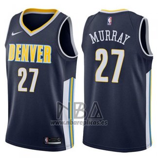 Camiseta Denver Nuggets Jamal Murray NO 27 Icon 2017-18 Azul