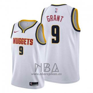 Camiseta Denver Nuggets Jerami Grant NO 9 Association 2019-20 Blanco