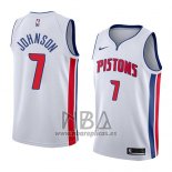 Camiseta Detroit Pistons Stanley Johnson NO 7 Association 2018 Blanco