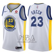 Camiseta Golden State Warriors Draymond Green NO 23 2017-18 Blanco