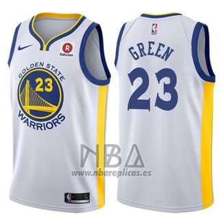 Camiseta Golden State Warriors Draymond Green NO 23 2017-18 Blanco