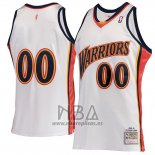 Camiseta Golden State Warriors Personalizada Hardwood Classics 2009-10 Blanco