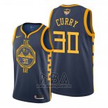 Camiseta Golden State Warriors Stephen Curry NO 30 2019 Azul