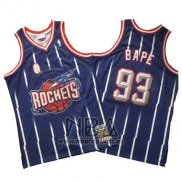 Camiseta Houston Rockets Bape NO 93 Retro Azul