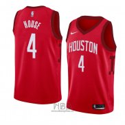 Camiseta Houston Rockets Danuel House NO 4 Earned 2018-19 Rojo