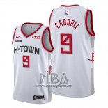 Camiseta Houston Rockets Demarre Carroll NO 9 Ciudad 2019-20 Blanco