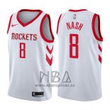 Camiseta Houston Rockets Le'bryan Nash NO 8 Association 2017-18 Blanco