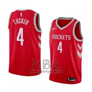 Camiseta Houston Rockets P.j. Tucker NO 4 Icon 2017-18 Rojo