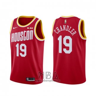 Camiseta Houston Rockets Tyson Chandler NO 19 Classic Rojo