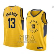 Camiseta Indiana Pacers Ike Anigbogu NO 13 Statement 2018 Amarillo