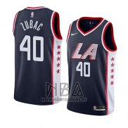 Camiseta Los Angeles Clippers Ivica Zubac NO 40 Ciudad 2019 Azul