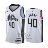 Camiseta Los Angeles Clippers Ivica Zubac NO 40 Ciudad Blanco