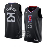 Camiseta Los Angeles Clippers Mfiondu Kabengele NO 25 Statement 2019 Negro