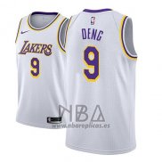 Camiseta Los Angeles Lakers Luol Deng NO 9 Association 2018-19 Blanco