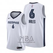 Camiseta Memphis Grizzlies C.J. Miles NO 6 Association Blanco