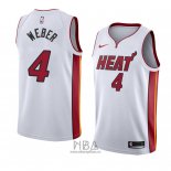 Camiseta Miami Heat Briante Weber NO 4 Association 2018 Blanco