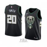 Camiseta Milwaukee Bucks Jason Smith NO 20 Statement 2018 Negro