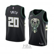 Camiseta Milwaukee Bucks Jason Smith NO 20 Statement 2018 Negro